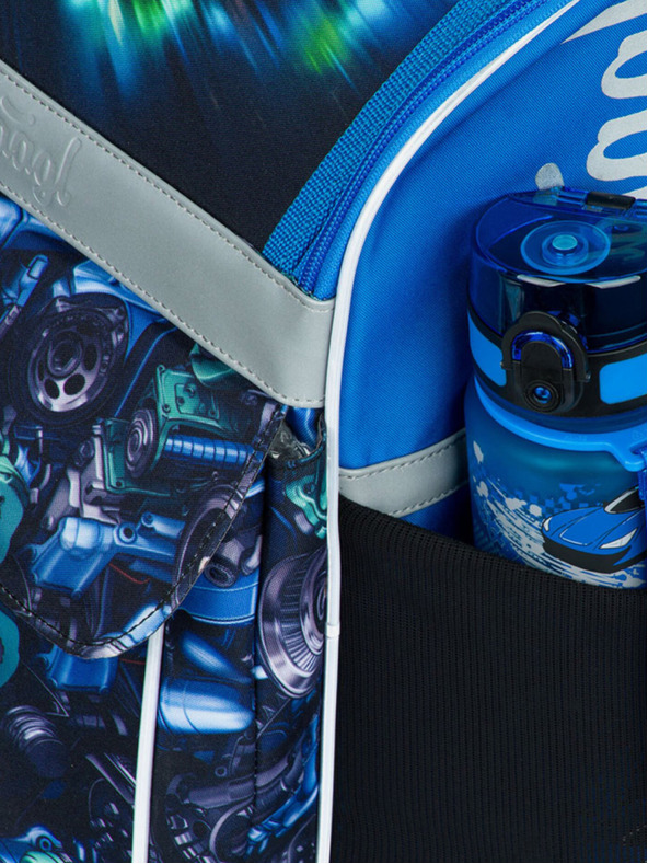 BAAGL  Fekete iskolai szett Zippy - aktatáska, tolltartó, táska Baagl Racing car