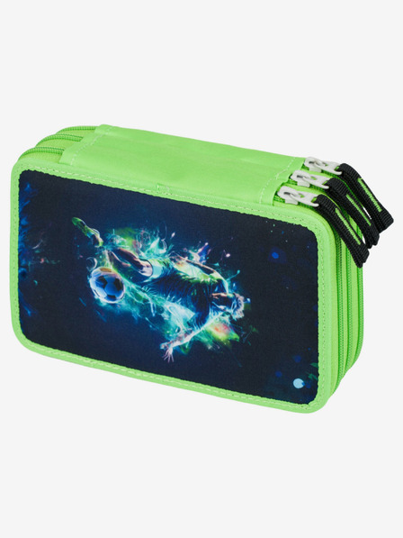 BAAGL  Zöld iskolai tolltartó háromszintes Baagl Football Player