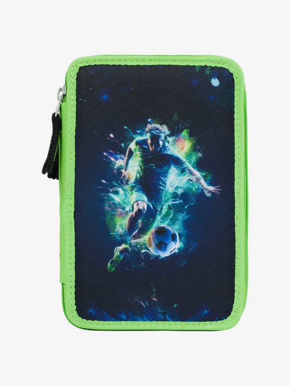 BAAGL  Zöld iskolai tolltartó háromszintes Baagl Football Player