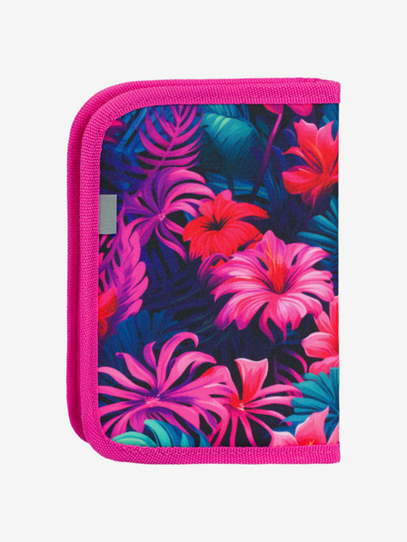 BAAGL  Rózsaszín iskolai tolltartó egyszintes Baagl Flamingók