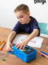 BAAGL  Kék iskolai ceruzatartó háromszintes Baagl Racing Car