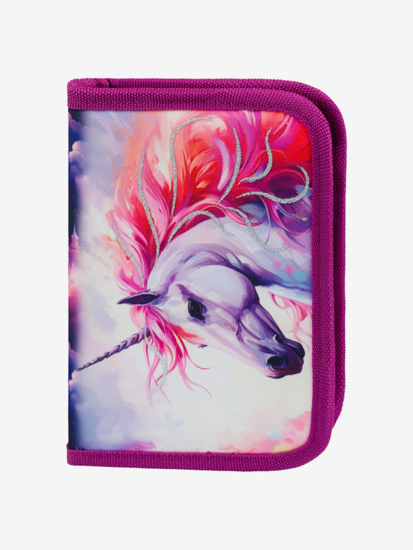 BAAGL  Lila iskolai tolltartó egyszintes Baagl Unicorn Kingdom
