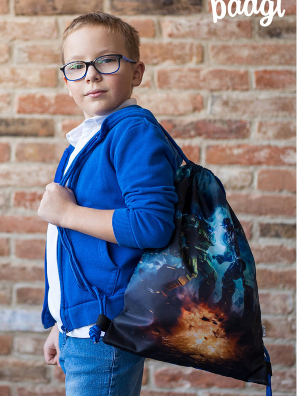 BAAGL  Fekete táska Baagl Robotok