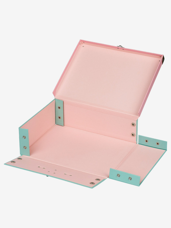 BAAGL  Rózsaszín összecsukható iskolatáska szerelvényekkel Baagl Rainbow