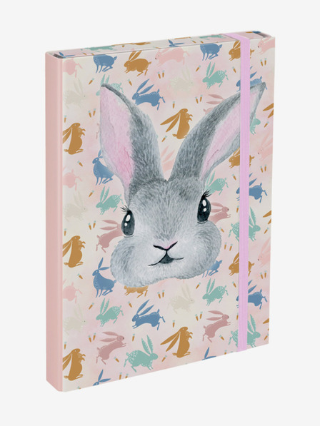 BAAGL  Rózsaszín A4-es iskolai füzetborítók Baagl Bunny