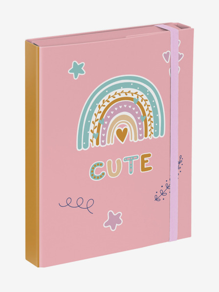 BAAGL  A5 Baagl Szivárvány rózsaszín iskolai füzetborítók