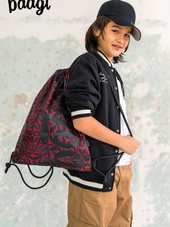 BAAGL  Fekete táska Baagl Red Polygon