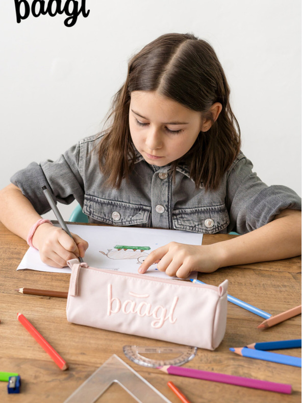 BAAGL  Krémszínű Diáktáska Baagl Creamy