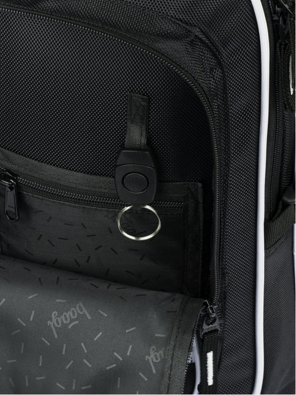 BAAGL  Fekete Iskolai hátizsák Baagl Cubic Goal