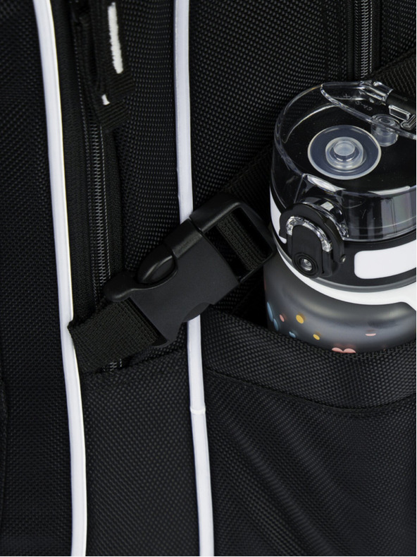 BAAGL  Fekete iskolai hátizsák, tolltartó és táska szett Baagl Cubic Goal Baagl Cubic Goal