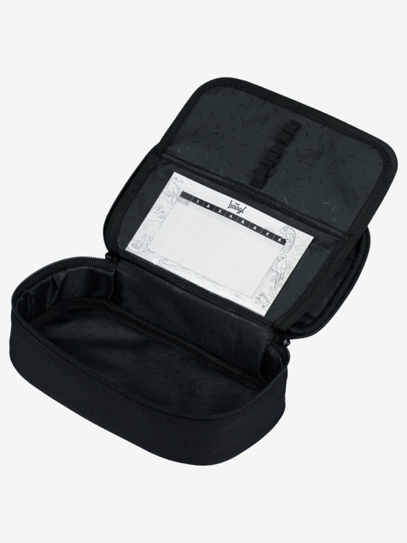 BAAGL  Szürke iskolai szett - hátizsák, tolltartó, táska Baagl Skate Darkness