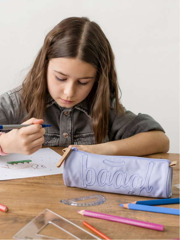 BAAGL  Lila diák táska Baagl Lilac