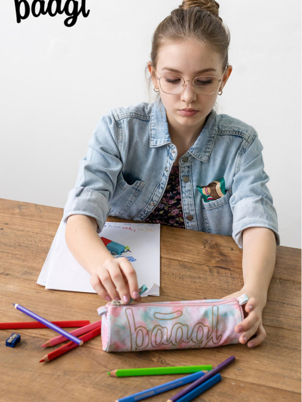 BAAGL  Rózsaszín Diák táska Baagl Sunset