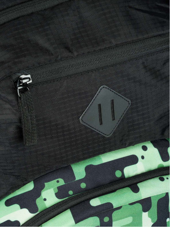 BAAGL  Fekete hátizsák Baagl Coolmate Zöld