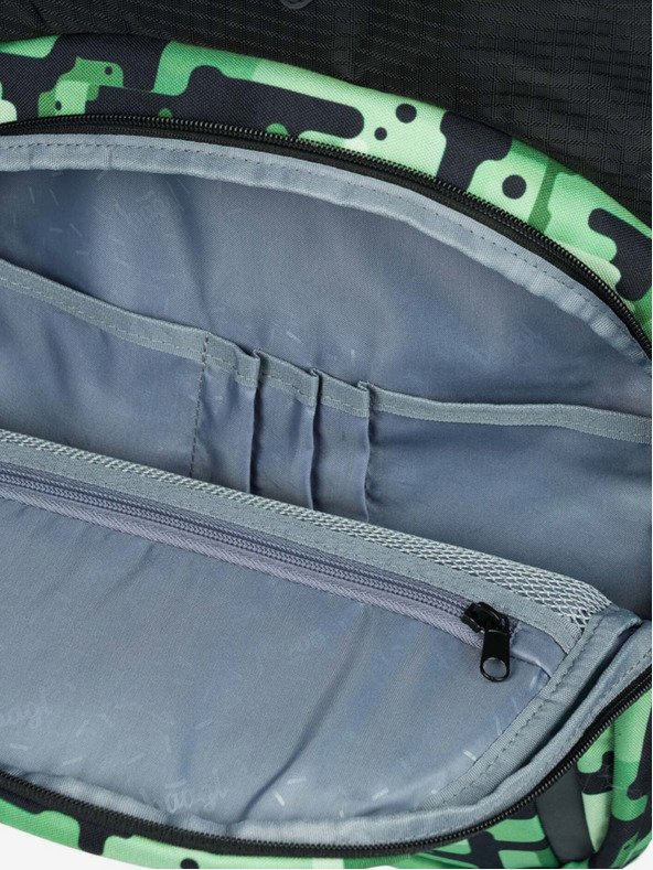 BAAGL  Fekete hátizsák Baagl Coolmate Zöld