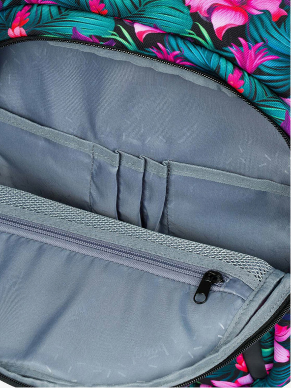 BAAGL  Virágos iskolai szett - hátizsák, tolltartó, táska Baagl Coolmate Paradise