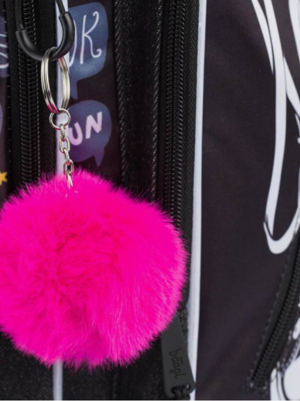 BAAGL  Fekete 3 szett tornacipő: hátizsák, tolltartó, táska Baagl