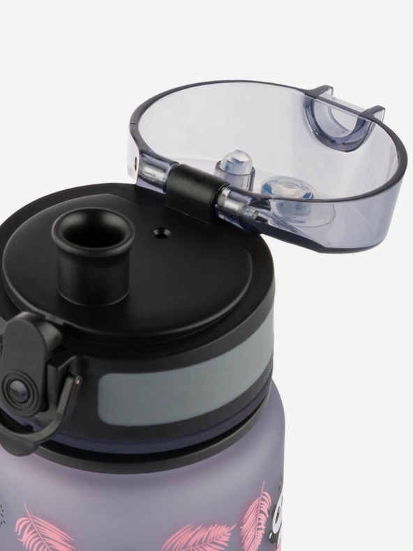 BAAGL  Szürke tritán ivópalack panda, 500 ml Baagl