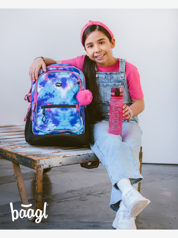 BAAGL  Rózsaszín logós tritán ivópalack - rózsaszín, 500 ml Baagl