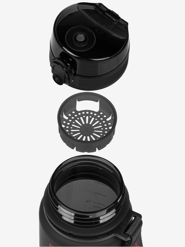 BAAGL  Fekete tritán ivópalack batman piros, 500 ml Baagl