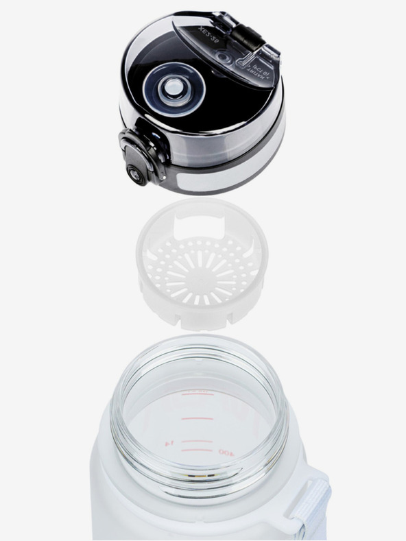 BAAGL  Fehér tritán ivópalack nasa, 500 ml Baagl