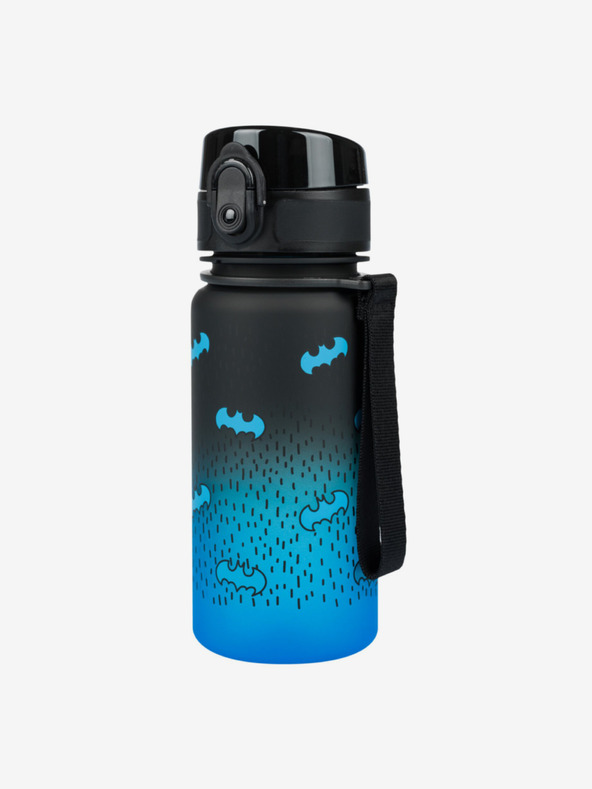 BAAGL  Fekete tritán ivópalack gradiens batman kék, 350 ml Baagl