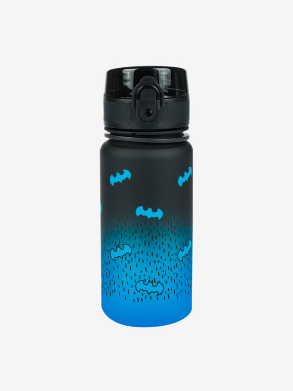 BAAGL  Fekete tritán ivópalack gradiens batman kék, 350 ml Baagl