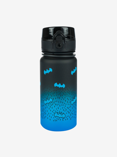 BAAGL  Fekete tritán ivópalack gradiens batman kék, 350 ml Baagl