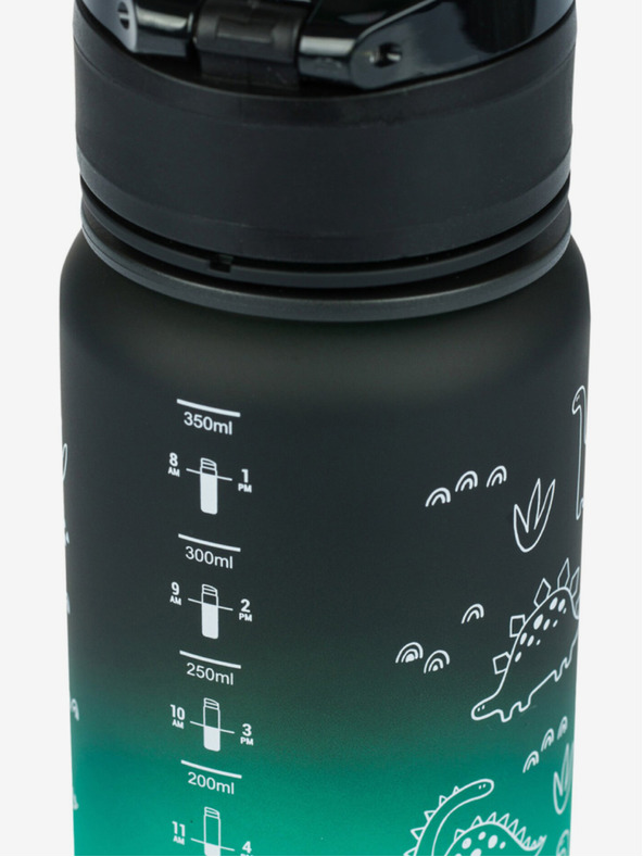 BAAGL  Zöld tritán ivópalack gradiens dino, 350 ml Baagl