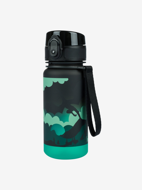BAAGL  Fekete tritán ivópalack gradiens sárkány, 350 ml Baagl