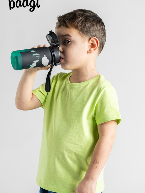 BAAGL  Fekete tritán ivópalack gradiens sárkány, 350 ml Baagl