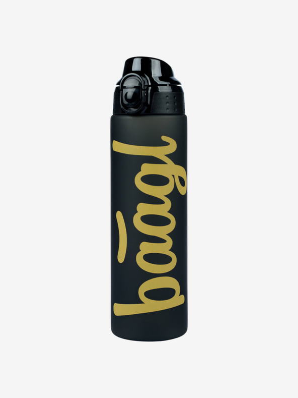 BAAGL  Fekete Tritan ivópalack arany, 700 ml Baagl