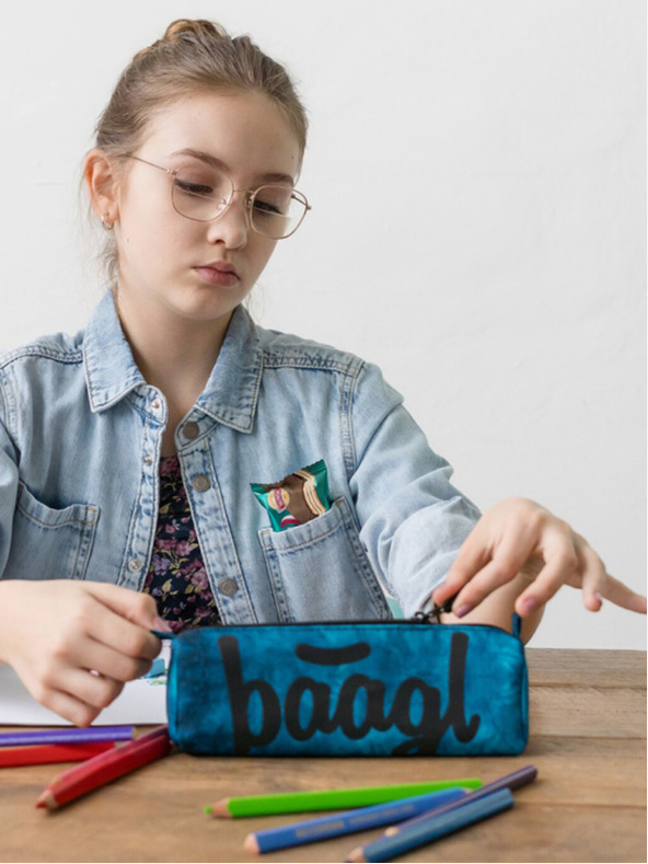 BAAGL  Kék diáktáska ocean Baagl