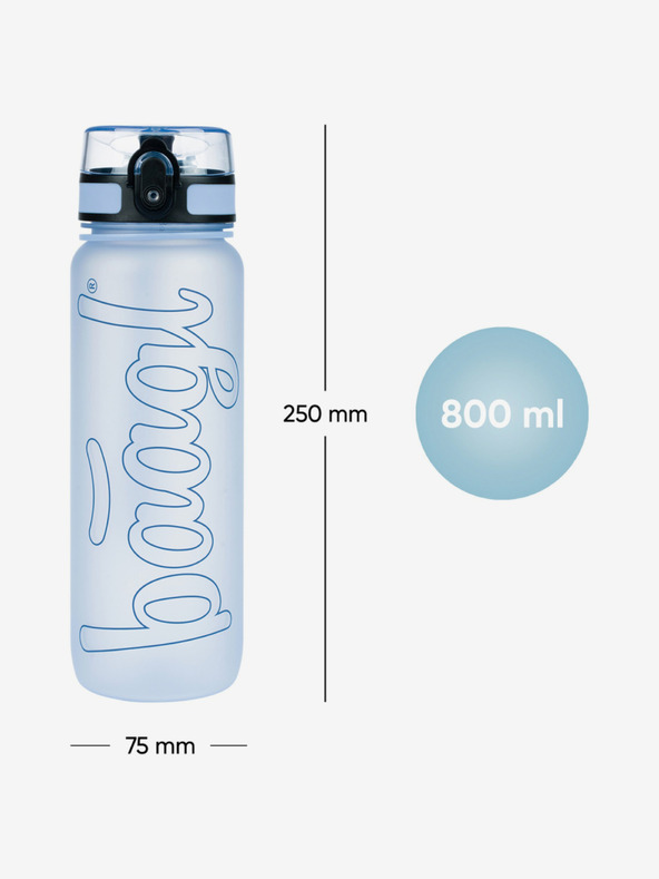 BAAGL  Kék tritan ivópalack por kék, 800 ml Baagl
