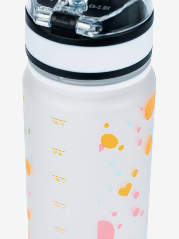 BAAGL  Fehér tritán ivópalack pet, 500 ml Baagl