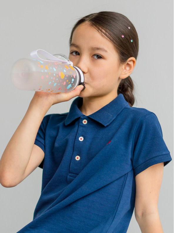 BAAGL  Fehér tritán ivópalack pet, 500 ml Baagl