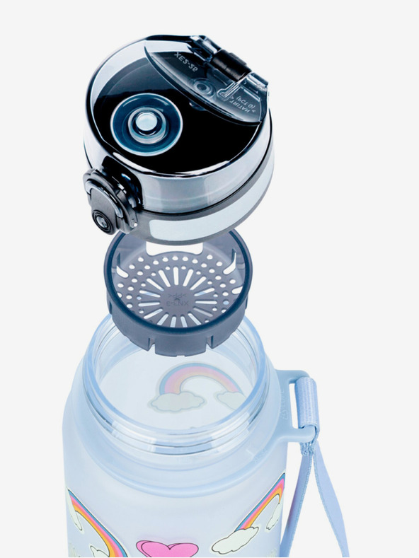 BAAGL  Kék tritán ivópalack hippi, 500 ml Baagl