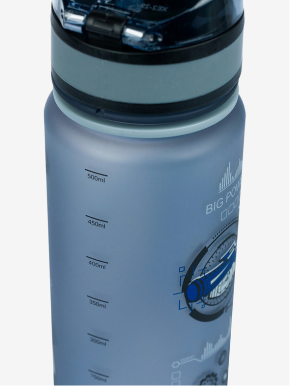 BAAGL  Szürke tritán ivópalack robotok, 500 ml Baagl