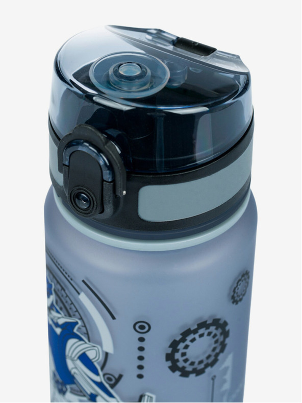 BAAGL  Szürke tritán ivópalack robotok, 500 ml Baagl