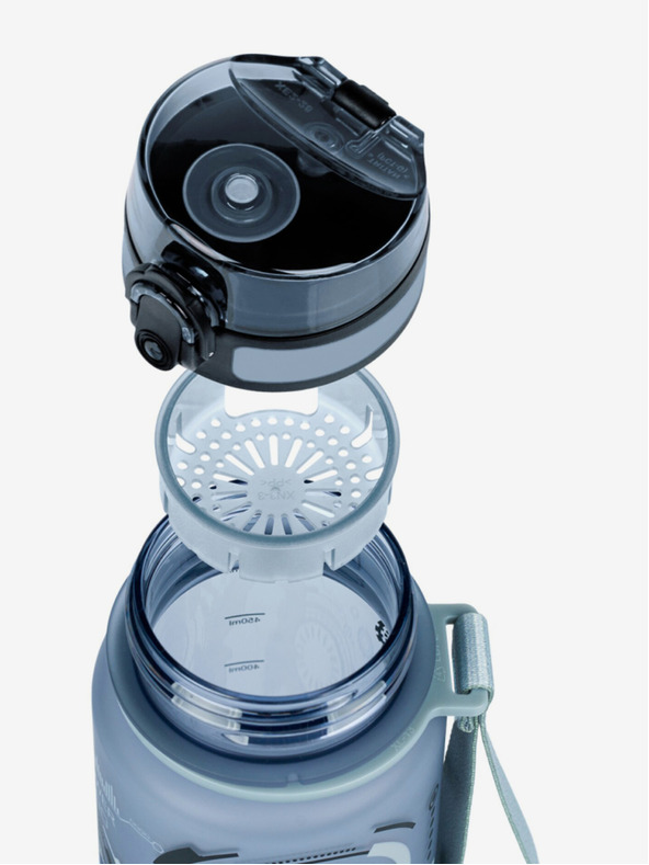 BAAGL  Szürke tritán ivópalack robotok, 500 ml Baagl