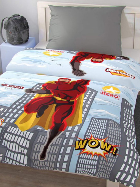 Kvalitex Ifjúsági ágynemű 140x200, 70x90cm SUPERHERO