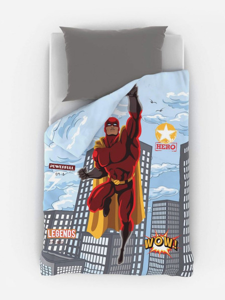 Kvalitex Ifjúsági ágynemű 140x200, 70x90cm SUPERHERO