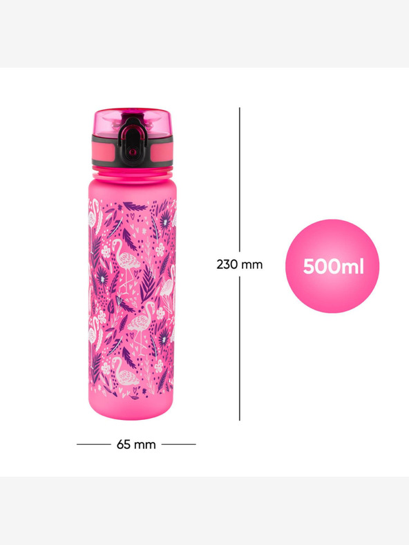 BAAGL  BAAGL Tritan ivópalack Flamingo, 500 ml BAAGL