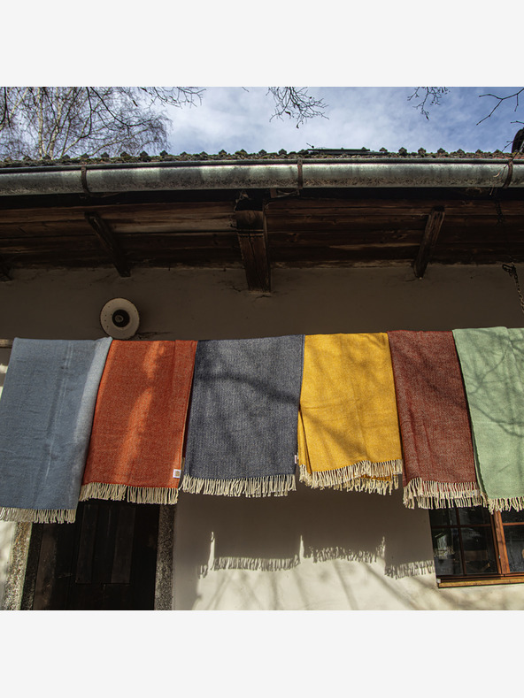 Balkanova Elma XIV gyapjú takaró - homoksárga