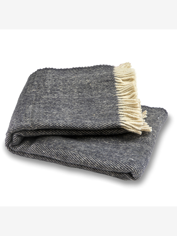 Balkanova Elma XIII gyapjú takaró - sötét indigókék