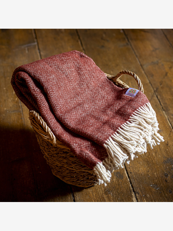 Balkanova Gyapjú takaró Elma V - burgundi