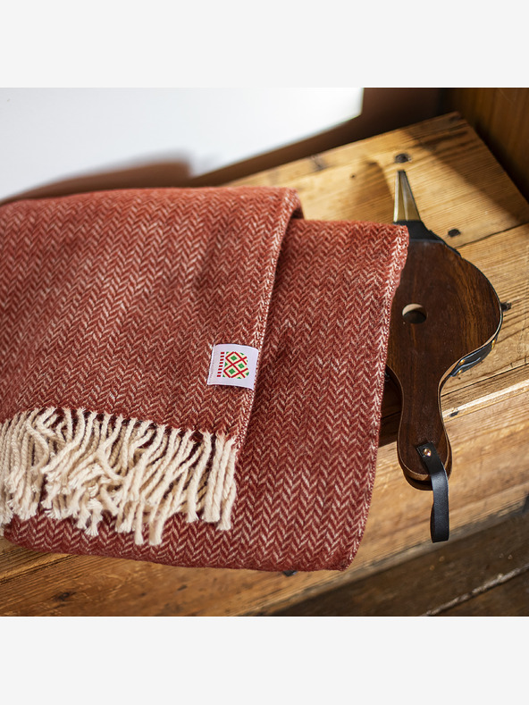 Balkanova Gyapjú takaró Elma V - burgundi