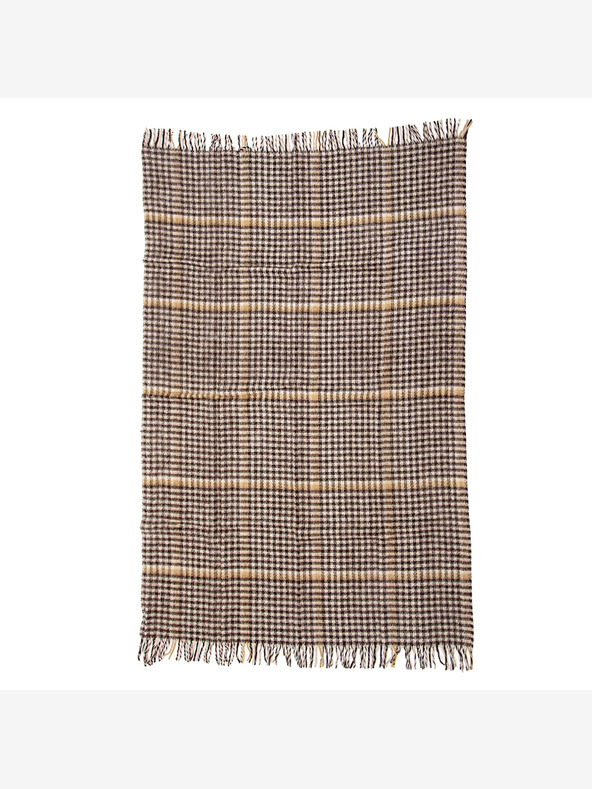 Balkanova Gyapjú takaró Elma XI - barna és bézs kockás