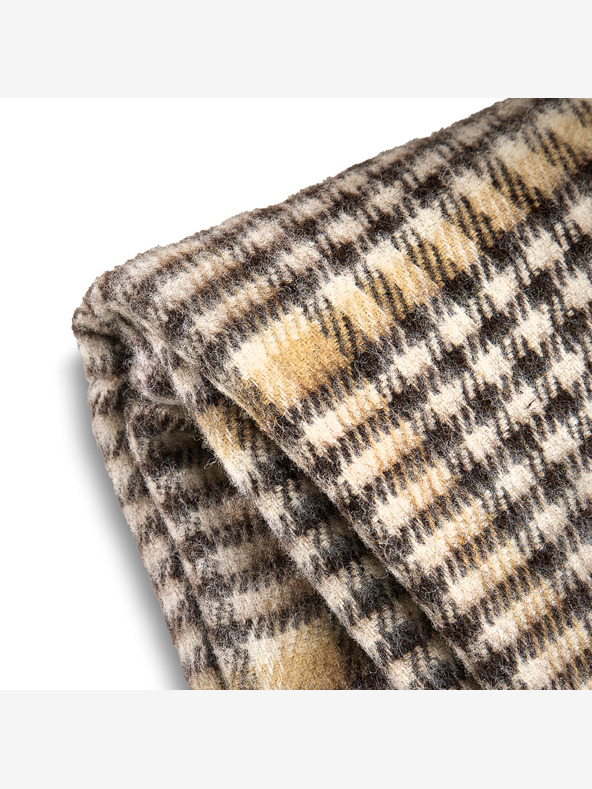 Balkanova Gyapjú takaró Elma XI - barna és bézs kockás