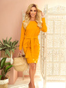 numoco Széles övvel ellátott ruha - Mustár Numoco
